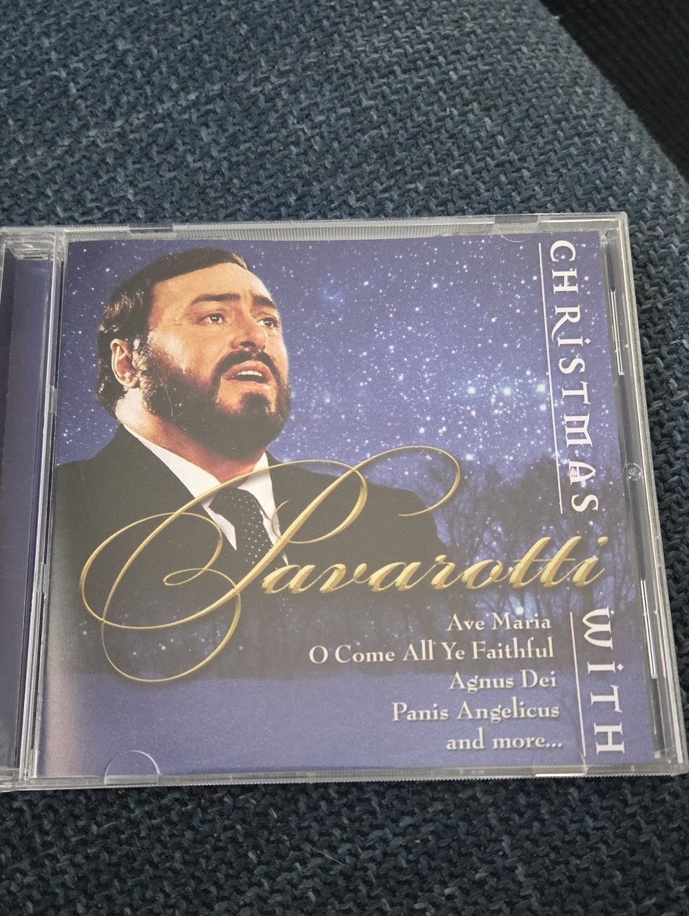 Pavarotti Christmas Classics CD - Blue Album Cover